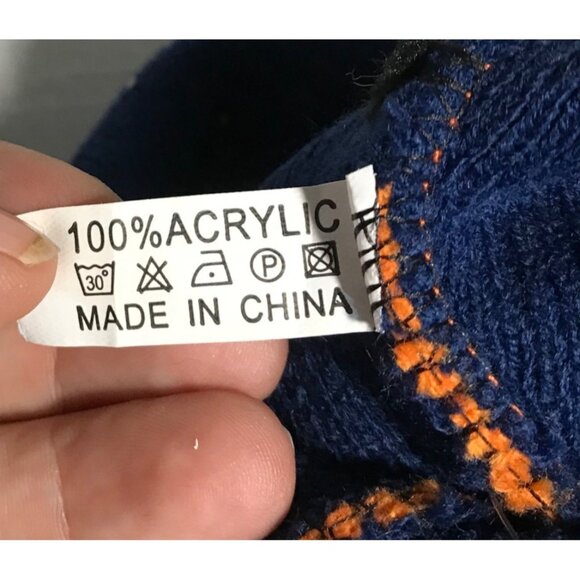 Bud Light NFL Denver Broncos Striped Beanie With Pom One Size Acrylic - Picture 4 of 4